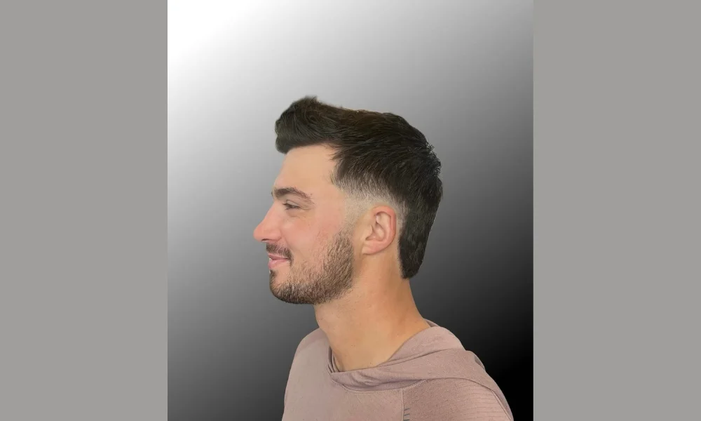 Burst Fade Mullet