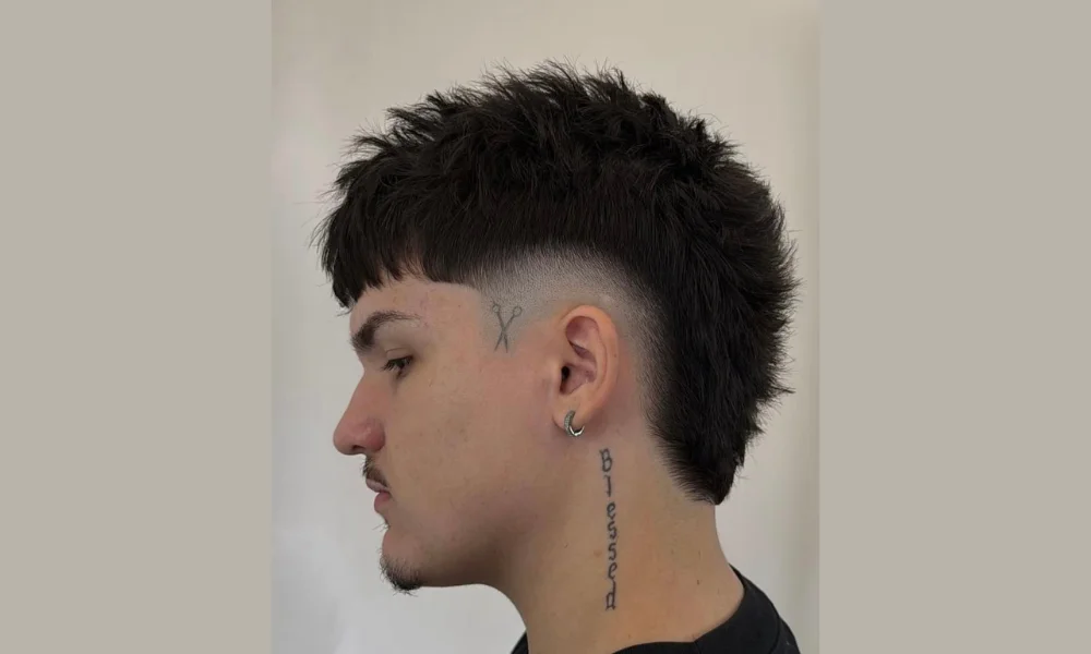 Burst Fade Mullet