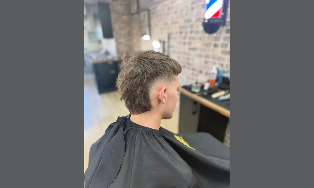 Burst Fade Mullet